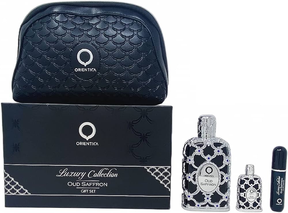 Orientica Oud Saffron EDP Gift Set 4 (PCS) Bag (Unisex) - Perfume Planet