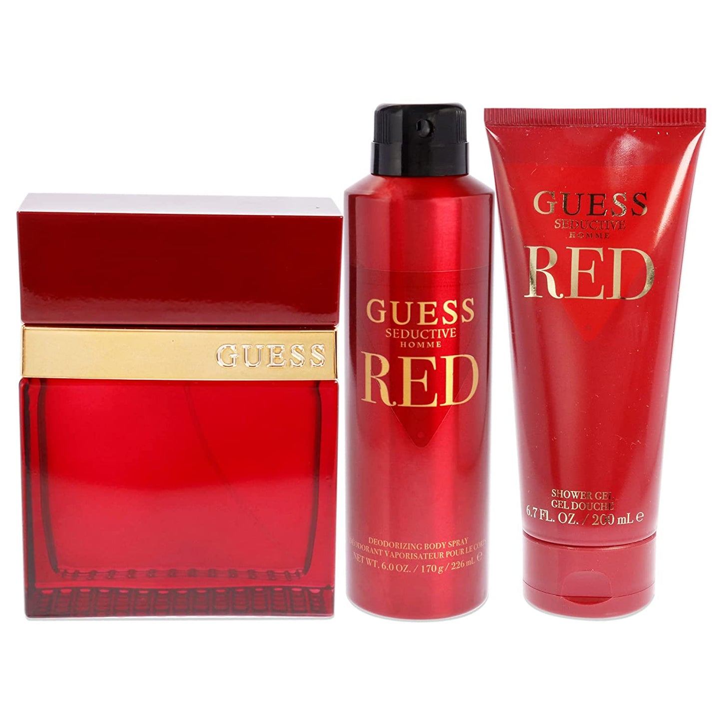 Guess Seductive Homme Red EDT Gift Set (3PC) - Perfume Planet