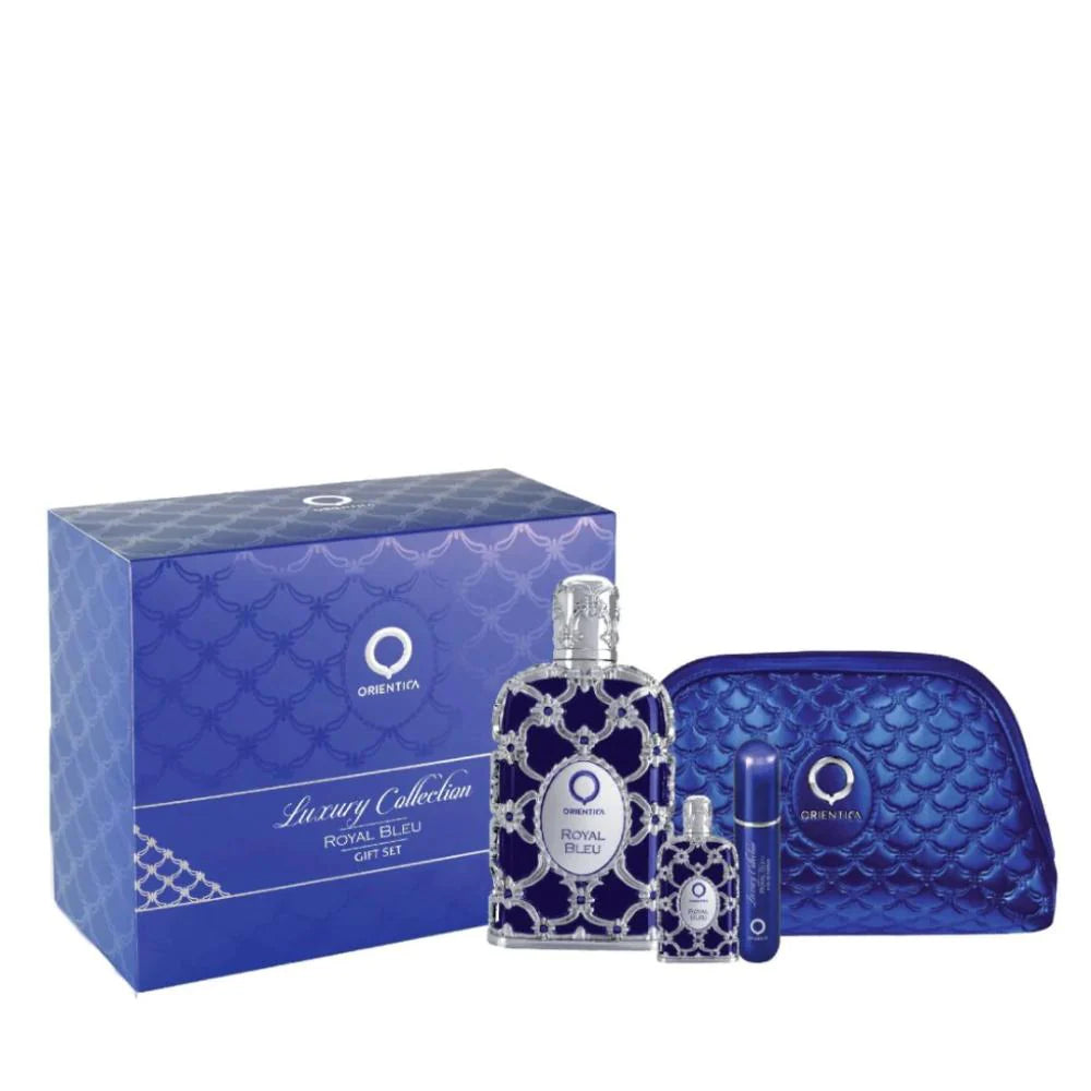 Orientica Royal Blue EDP Gift Set 4 (PCS) Bag (Unisex) - Perfume Planet