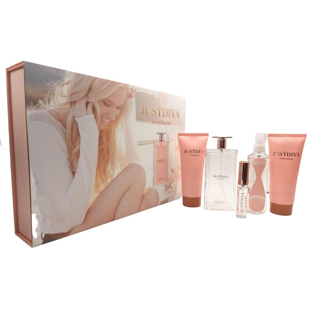 Jus^tDiva EDT Gift Set for Women (5PC) - Perfume Planet