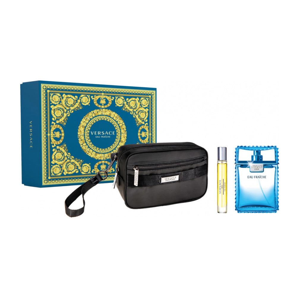 Versace Man Eau Fraiche Eau de Toilette Gift Set (3PC) - Perfume Planet