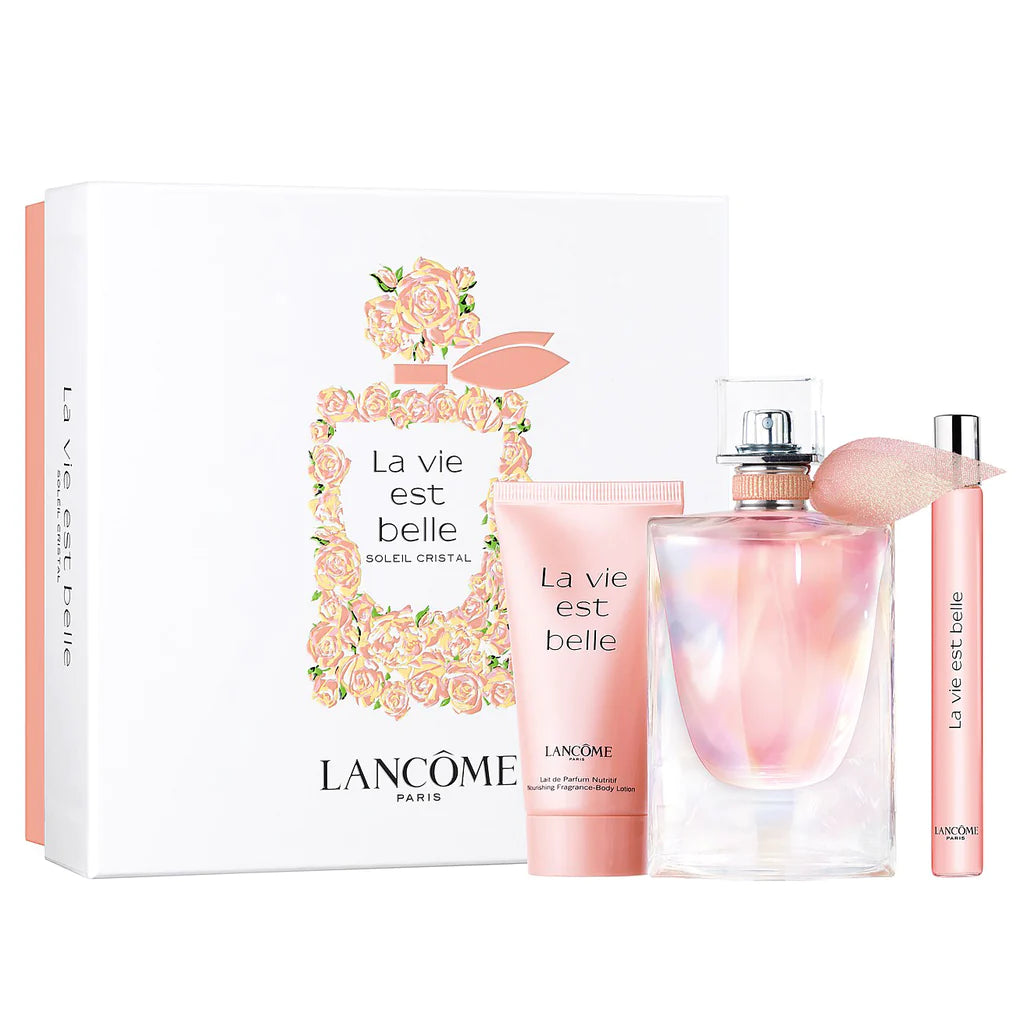 La Vie Est Belle Soleil Cristal L'Eau De Parfum Gift Set (3PC) - Perfume Planet
