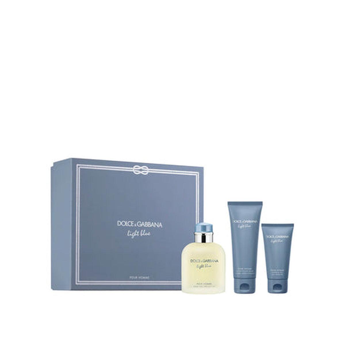 Estuche completo de Light Blue Pour Homme EDT Gift Set (3PC) — 125ml +50mL Shower Gel +75mL After Shave