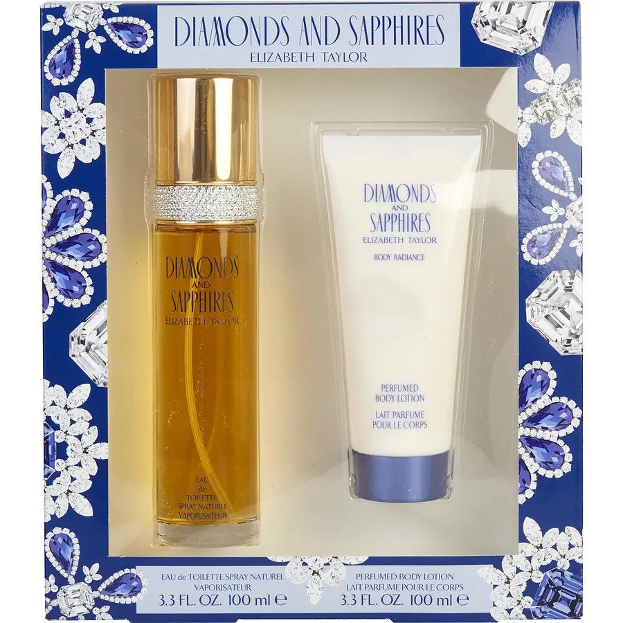 Diamonds and Sapphires EDT Gift Set for Women (2PC) - Perfume Planet