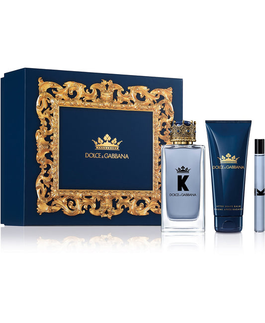King "K" by Dolce & Gabbana Gift Set (3PC) - Perfume Planet
