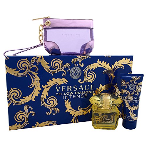 Versace Yellow Diamond Intense EDP Gift Set for Women (3PC) - Perfume Planet