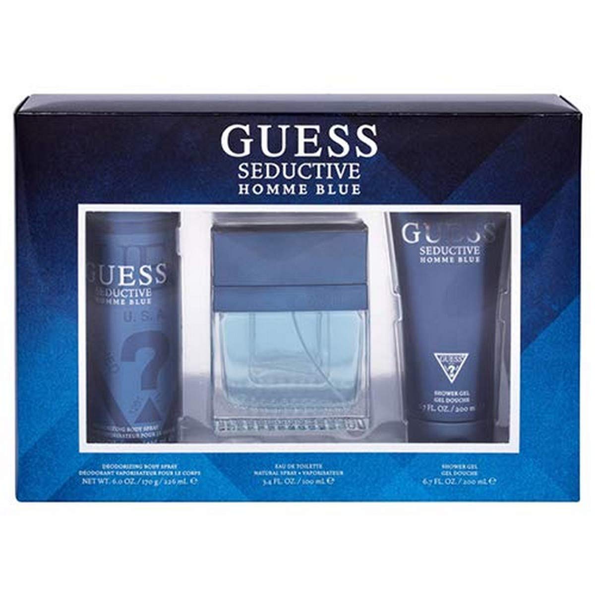 Guess Seductive Homme Blue Gift Set for Men (3PC) - Perfume Planet
