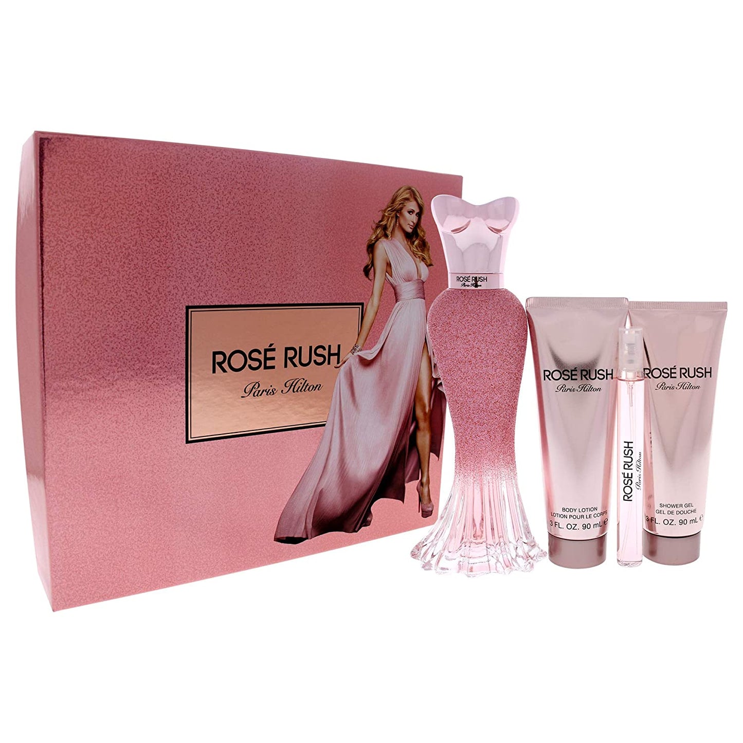Paris Hilton Rose Rush EDP Gift Set (4PC) - Perfume Planet