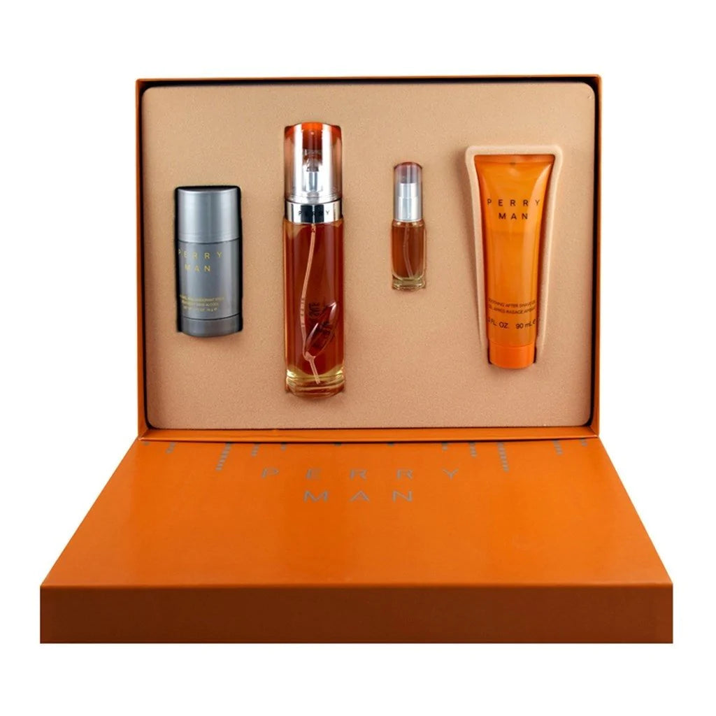 Perry Man by Perry Ellis EDT Gift Set (4PC) - Perfume Planet