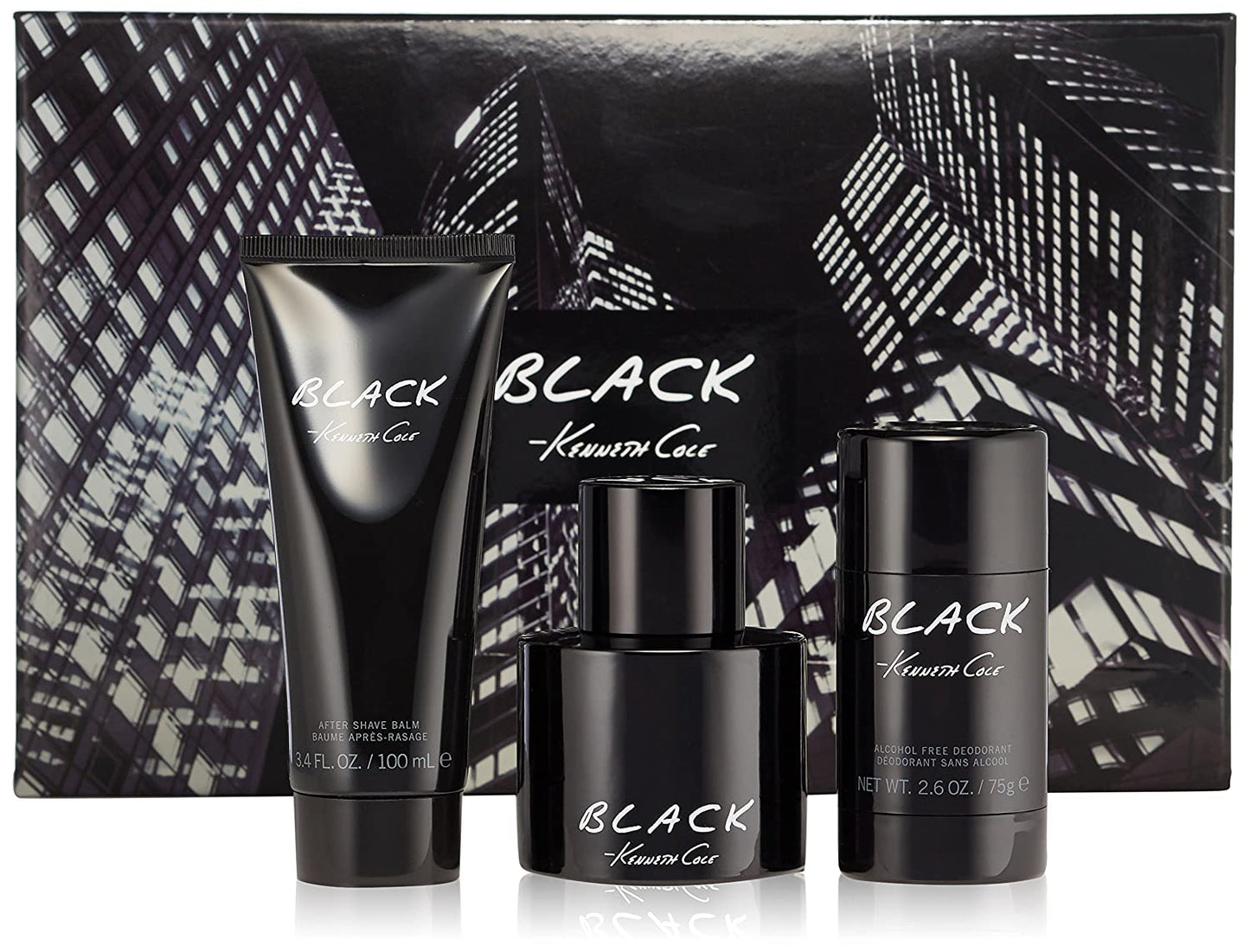 Kenneth Cole Black EDT Gift Set for Men (3PC) - Perfume Planet