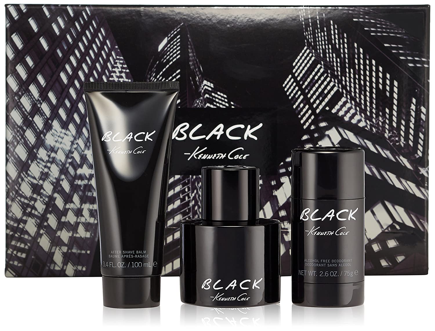 Kenneth Cole Black EDT Gift Set for Men (3PC) - Perfume Planet