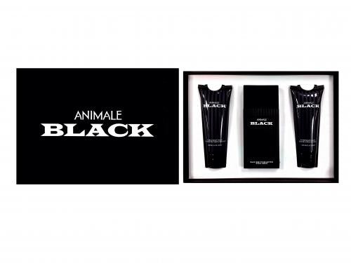 Animale Black Eau de Toilette for Men Gift Set (3PC) - Perfume Planet