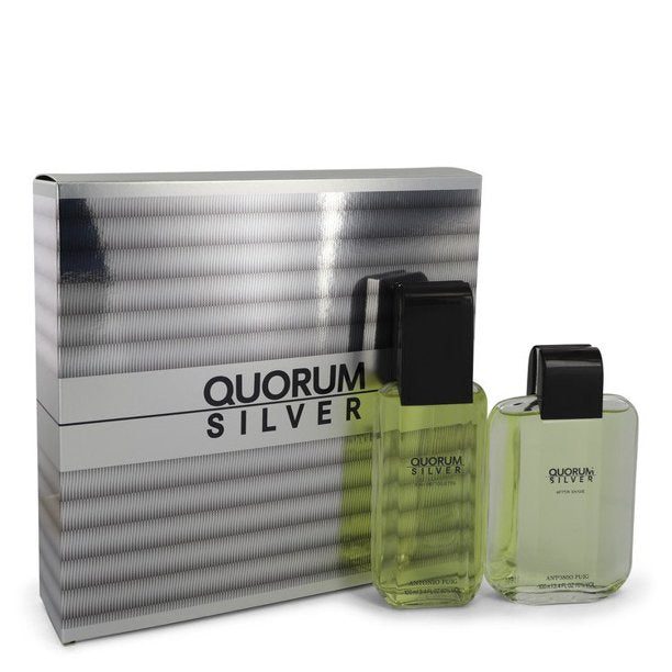 Quorum Silver EDT Gift Set For Men (2PC) - Perfume Planet