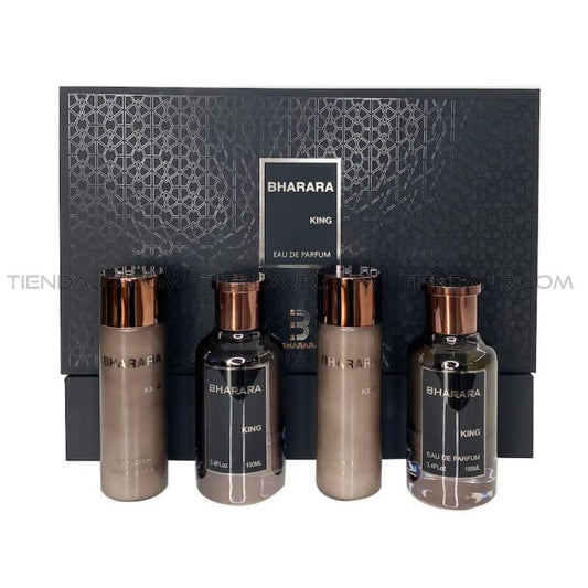 Bharara King EDP Gift Set for Men (4PC) - Perfume Planet