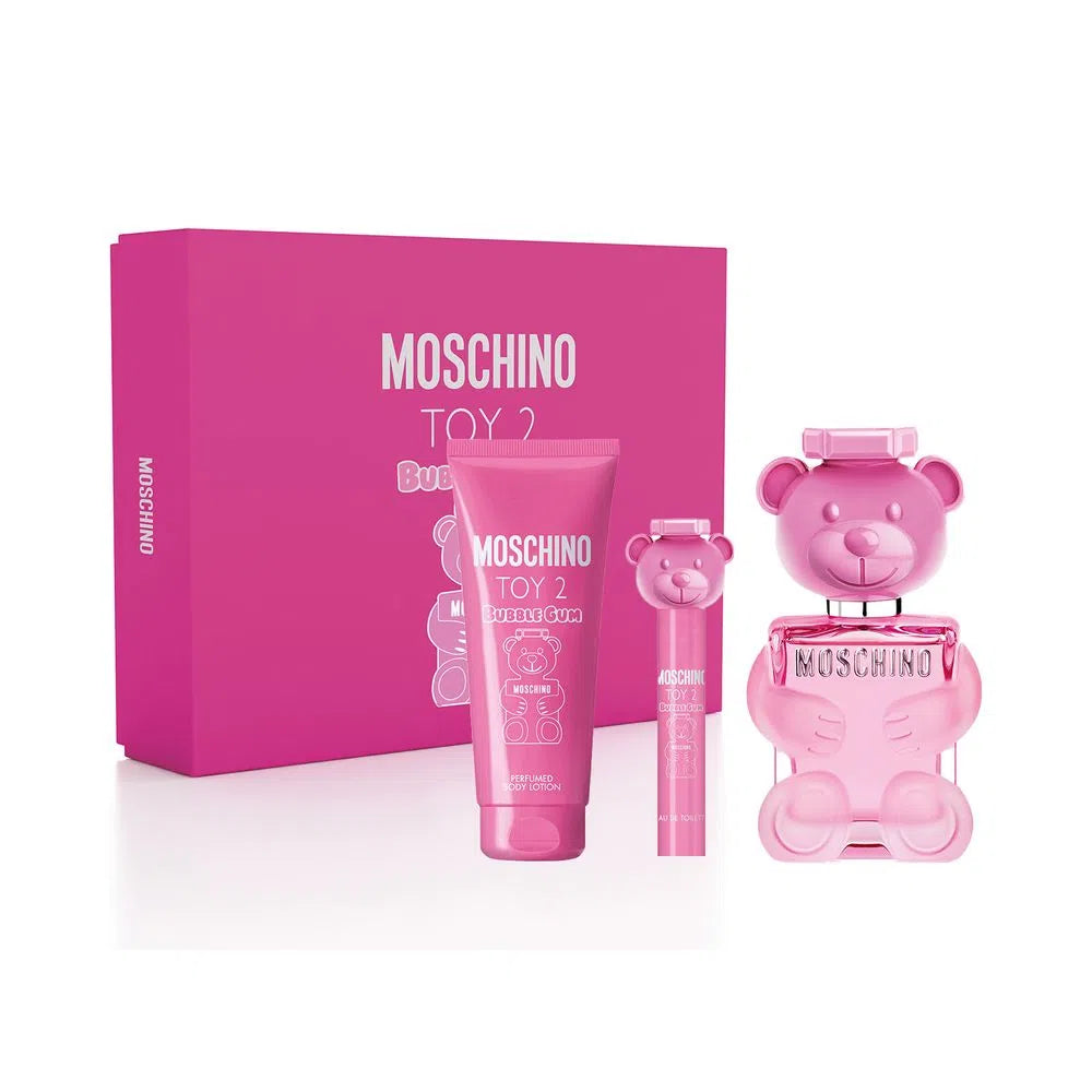 Toy 2 Bubblegum by Moschino EDT Gift Set for Women (3PC) - Perfume Planet