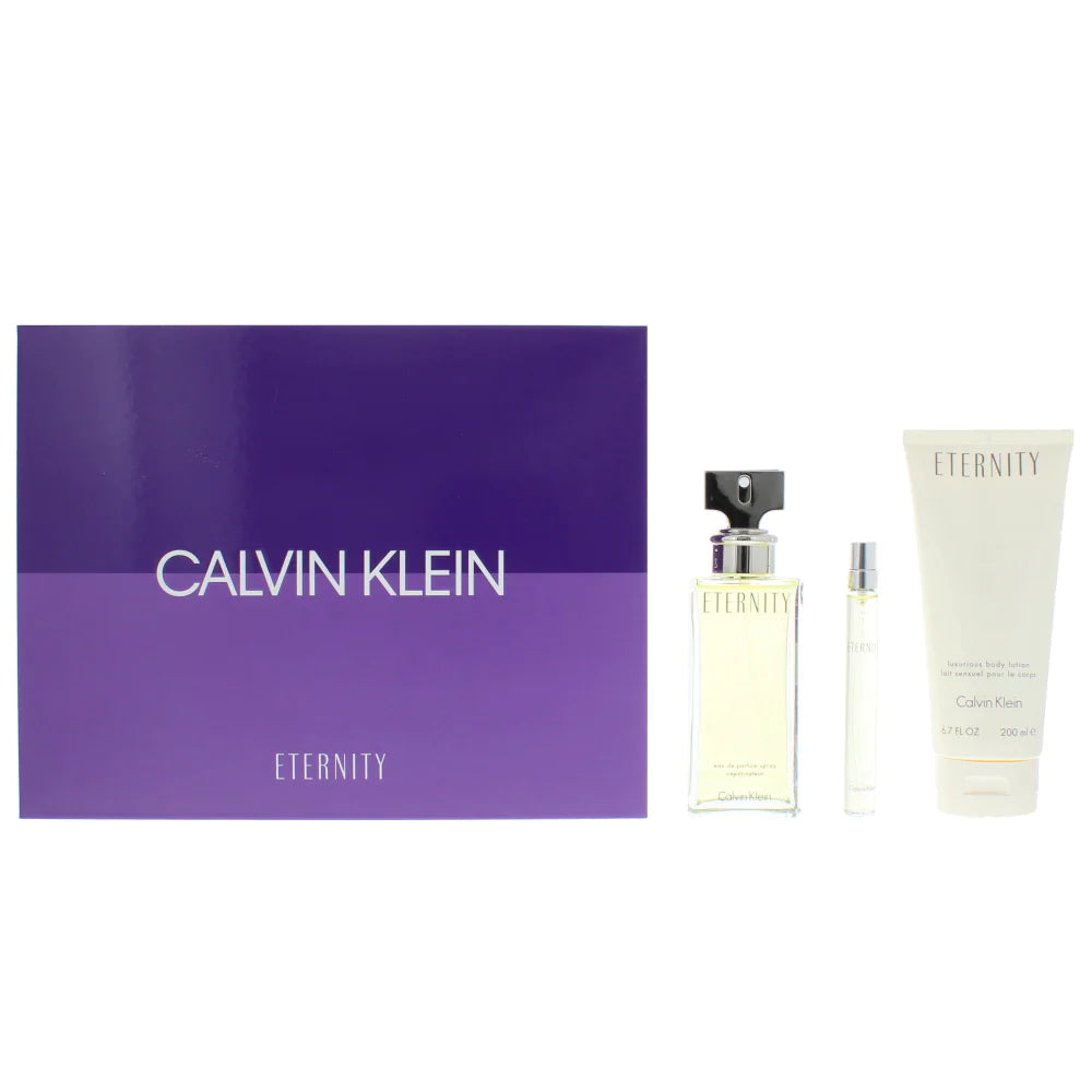 CK Eternity EDP Gift Set for Women (3PC) - Perfume Planet 