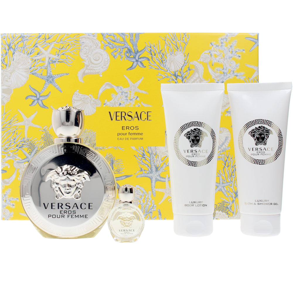 Versace Eros Femme Eau de Parfum Gift Set for women (4PC) - Perfume Planet 