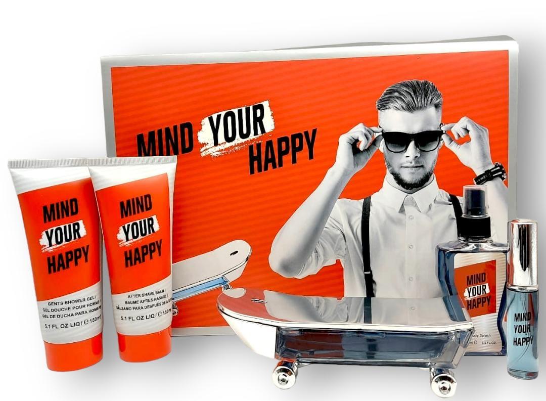 Mind Your Happy EDT Gift Set for men (5PC) - Perfume Planet 