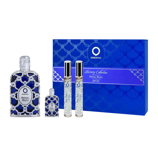 Orientica Royal Blue EDP Gift Set 4 (PCS) (Unisex) - Perfume Planet 