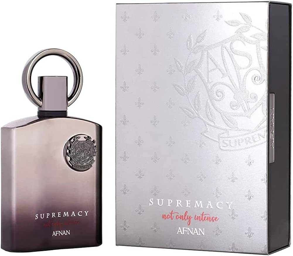 Afnan supremacy not only intense — bottle and box