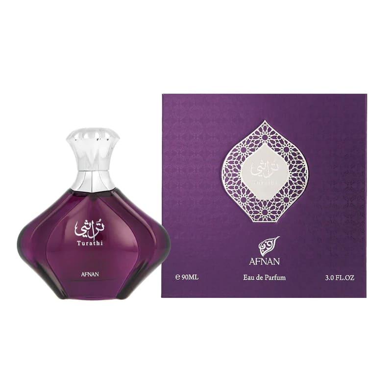 Afnan turathi purple femme — bottle and box