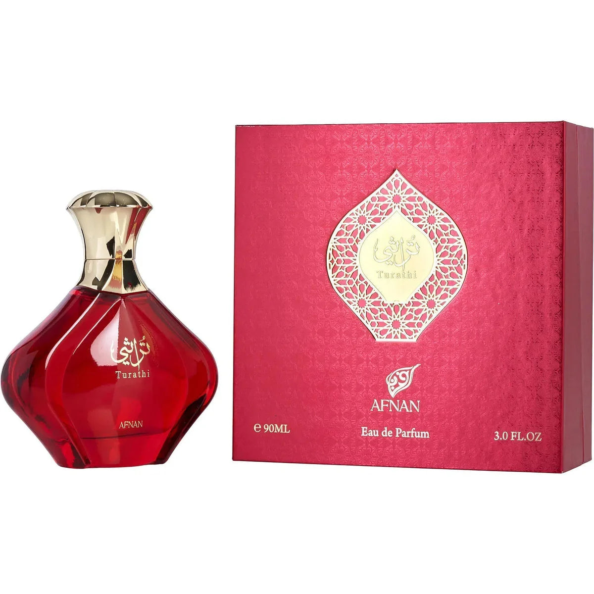Afnan turathi red femme — bottle and box