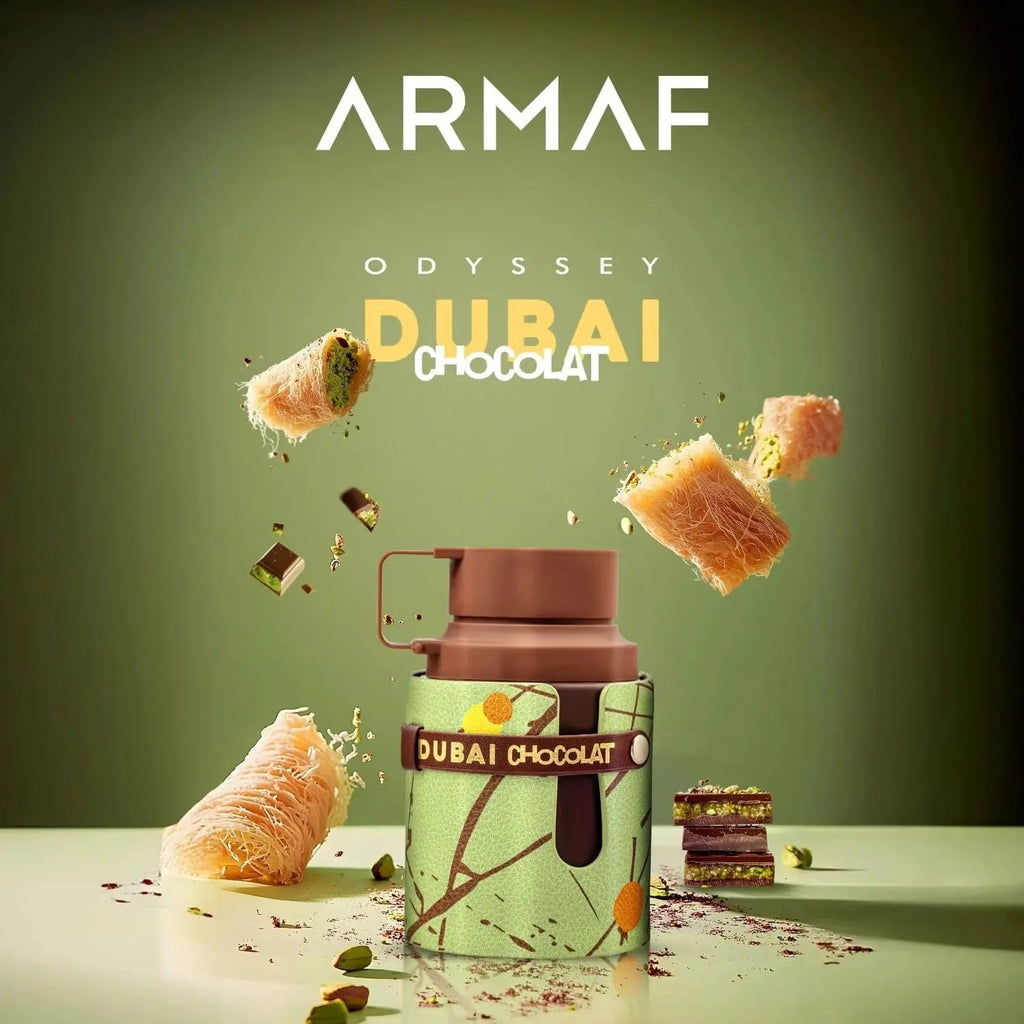 Armaf Odyssey Dubai Chocolat gourmand campaign
