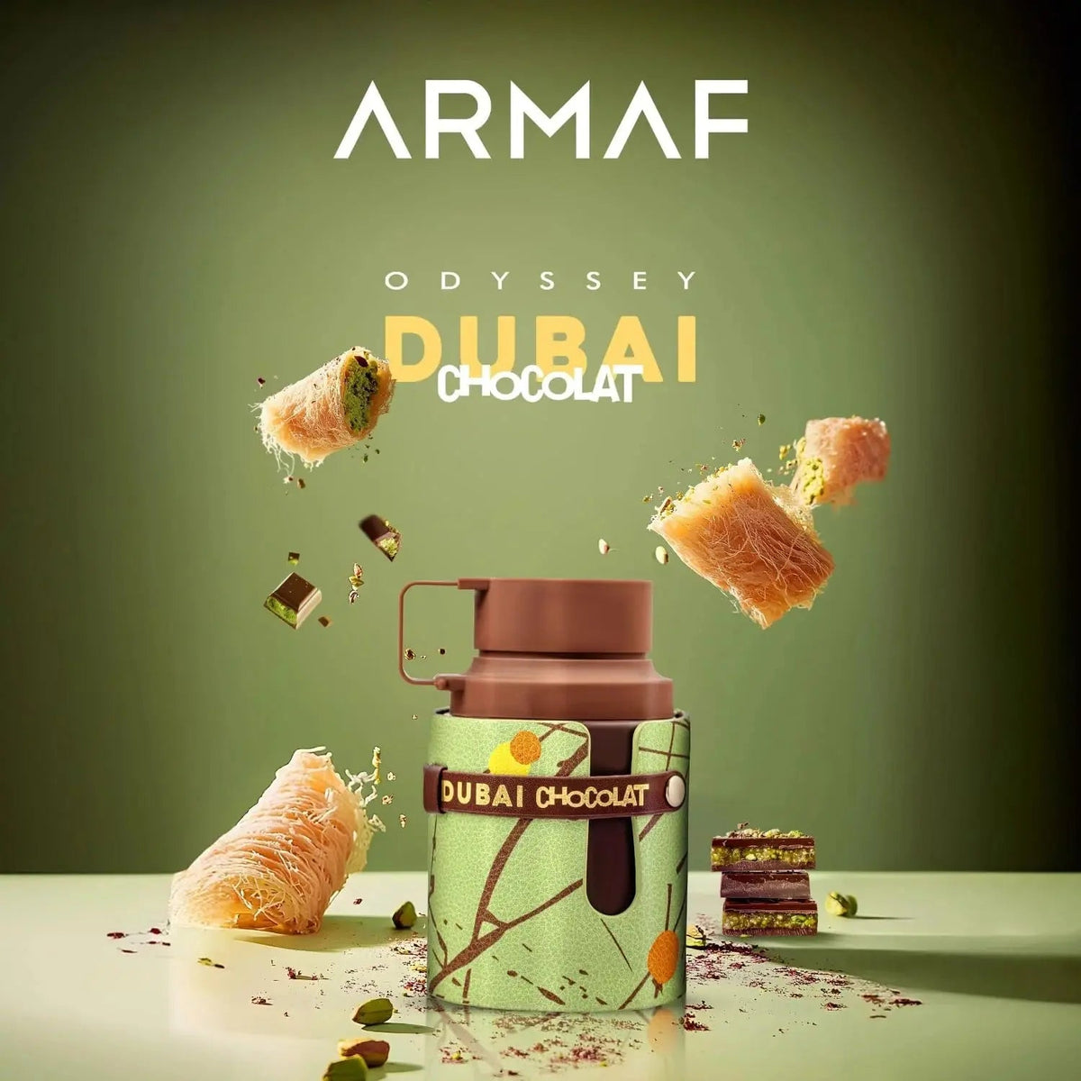 Armaf Odyssey Dubai Chocolat gourmand campaign