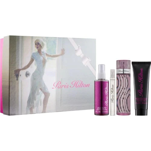 Paris Hilton Eau De Parfum Gift Set (4PC) for Women - Perfume Planet 