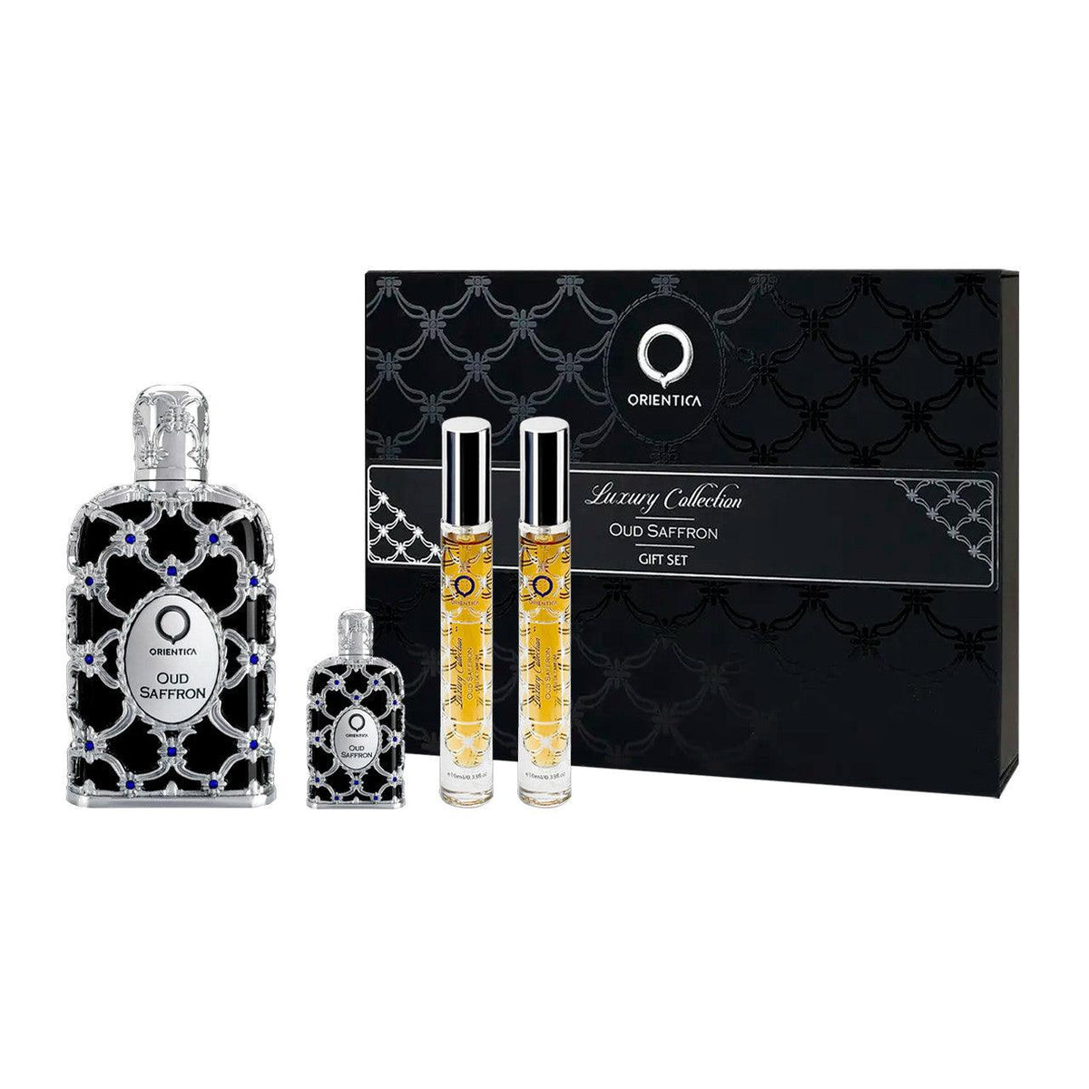 Orientica Oud Saffron EDP Gift Set (4PC) - Perfume Planet