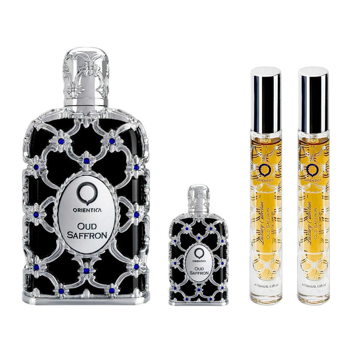 Orientica Oud Saffron EDP Gift Set (4PC) - Perfume Planet
