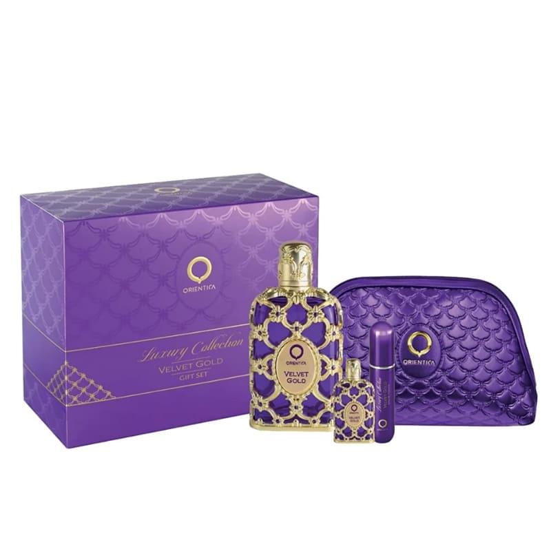 Orientica Velvet Gold EDP Gift Set (4PC) - Perfume Planet