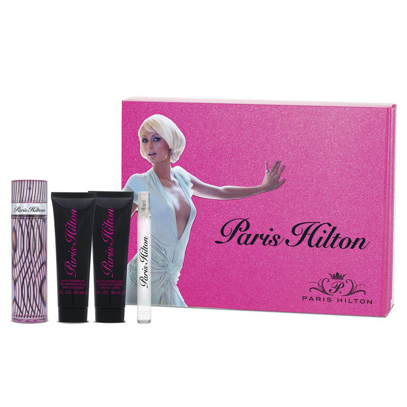 Paris Hilton Eau De Parfum Gift Set (4PC) for Women - Perfume Planet 