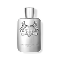 Parfums de Marly Pegasus Eau de Parfum, frasco plateado sobre fondo blanco