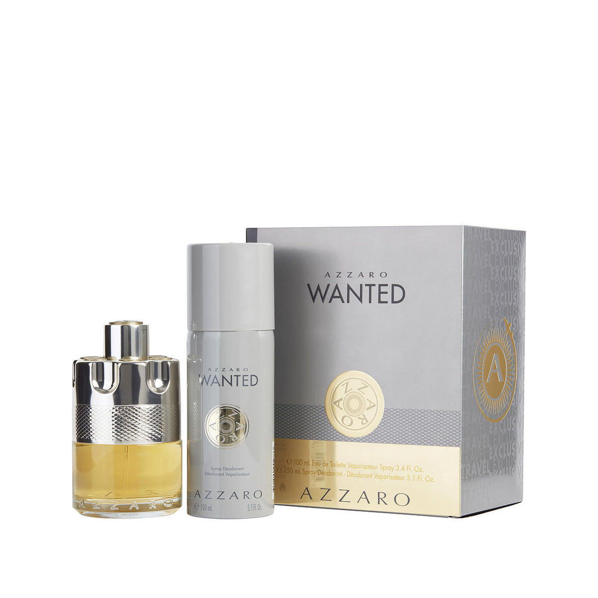 Estuche completo de Azzaro Wanted EDT for Men Gift Set (2PC)