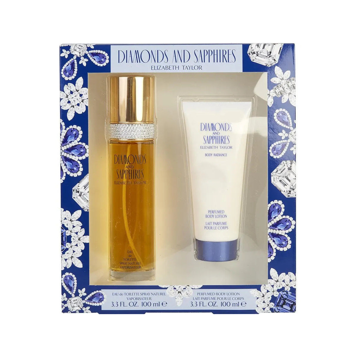 Estuche completo de Diamonds and Sapphires EDT Gift Set for Women (2PC)