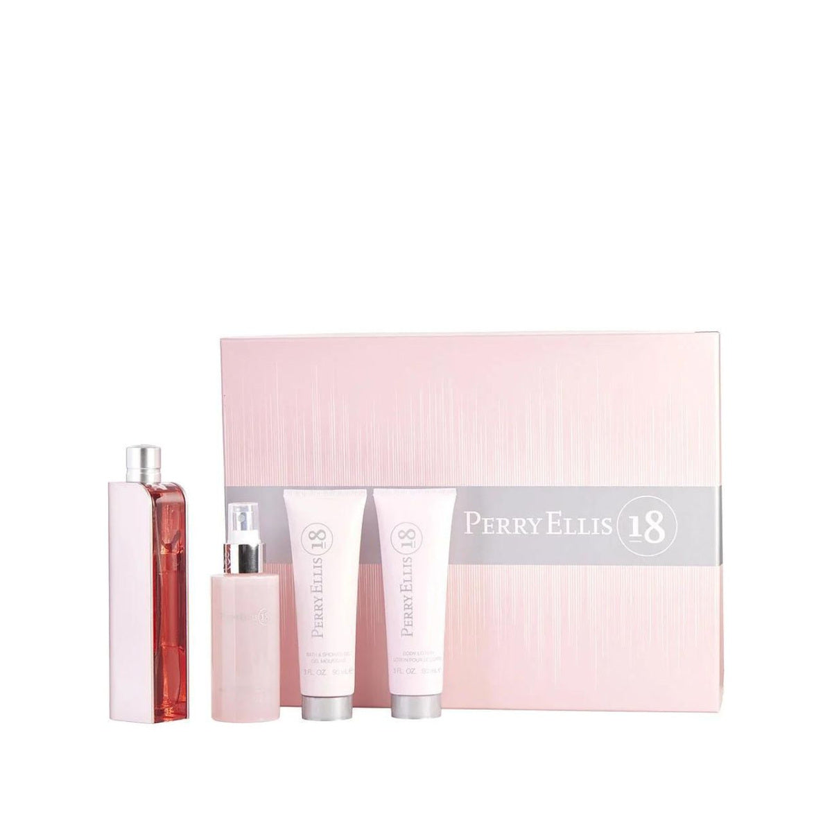 Estuche completo de Perry Ellis 18 EDP Gift Set for Women (4PC)