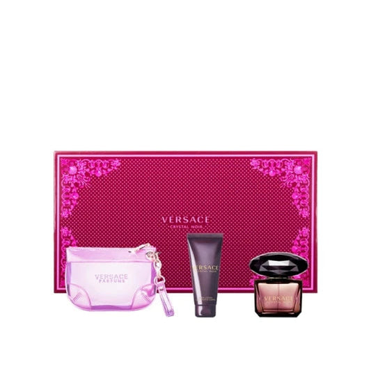 Estuche completo de Versace Crystal Noir EDT Gift Set for Women (3PC)