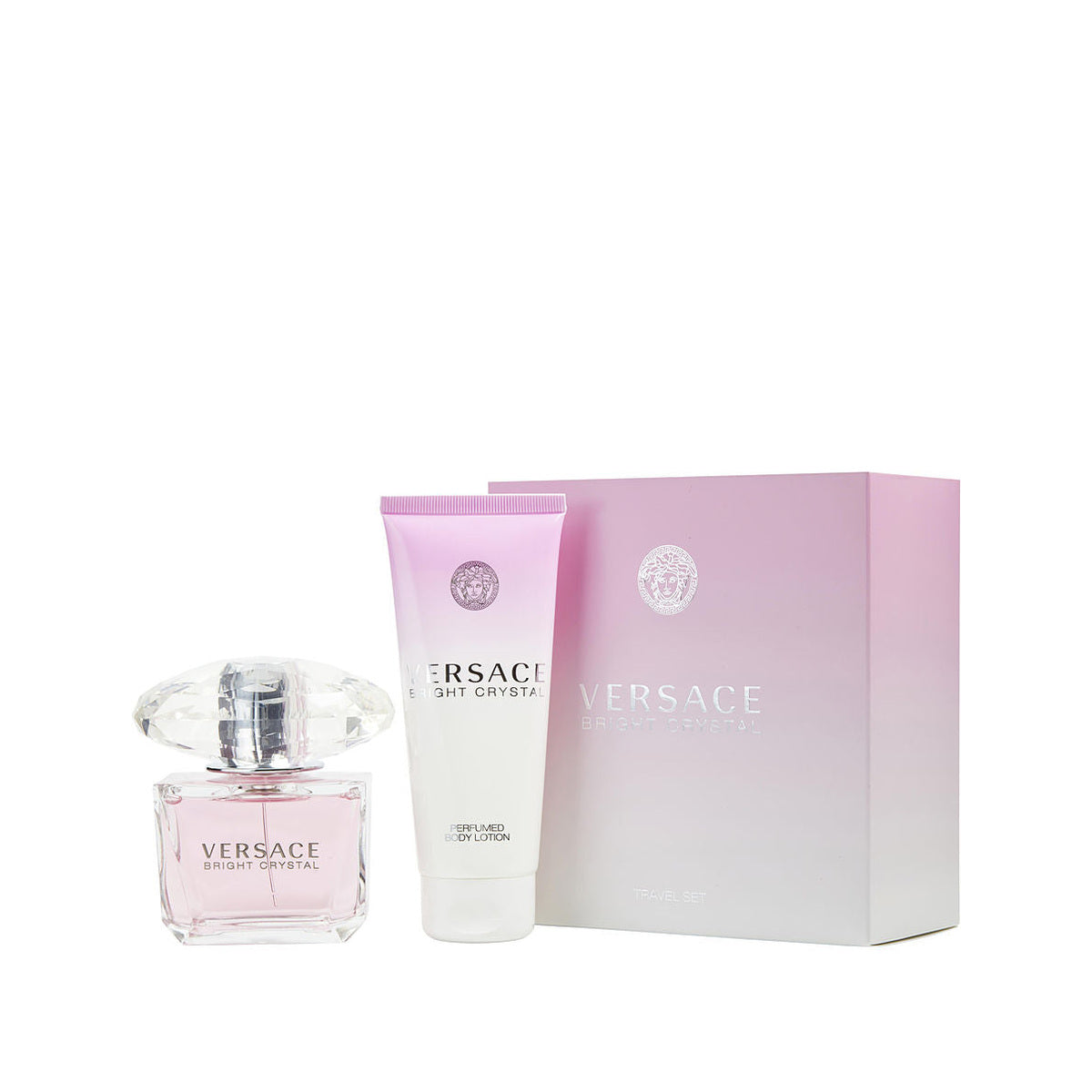 Estuche completo de Versace Bright Crystal EDT Gift Set (2PC)