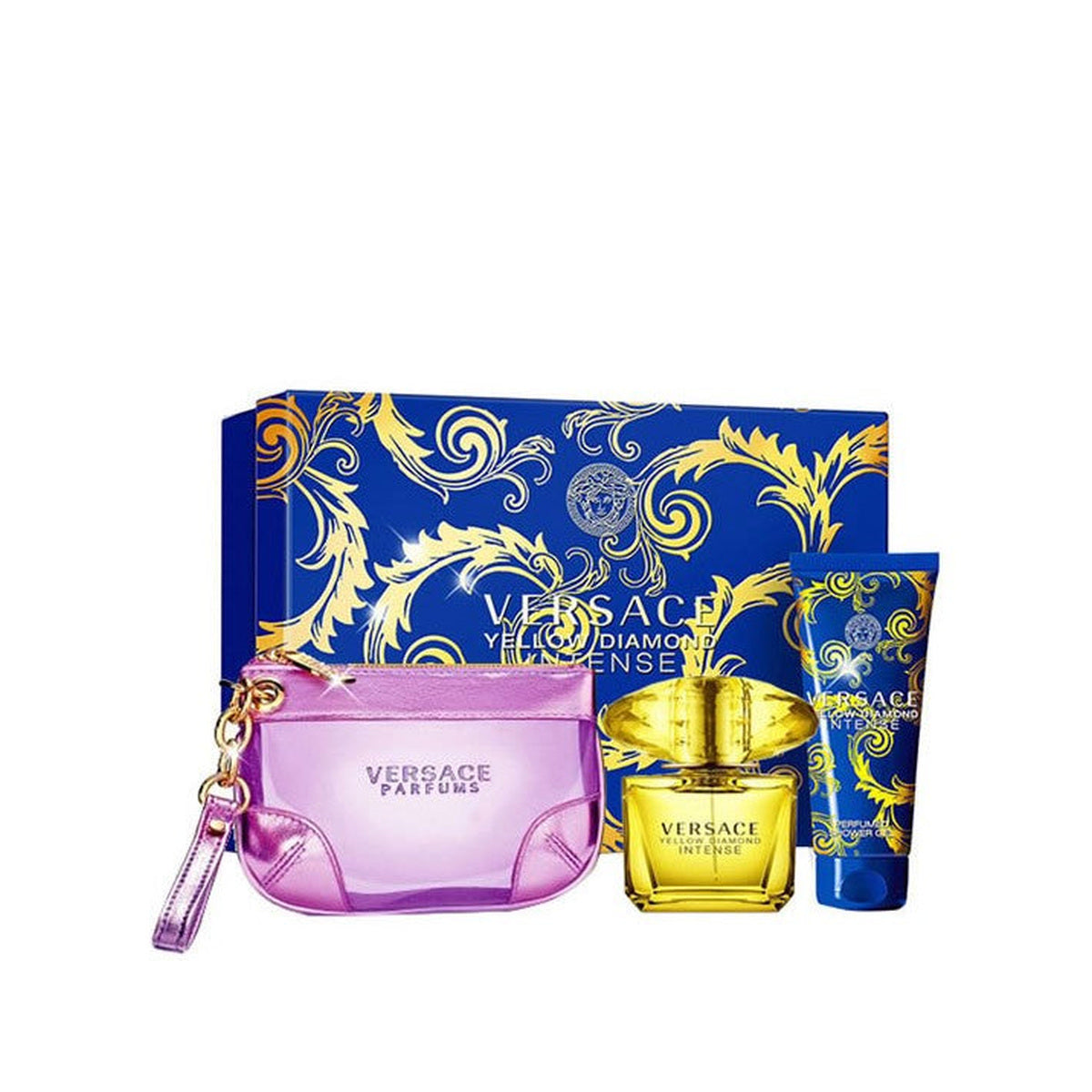 Estuche completo de Versace Yellow Diamond Intense EDP Gift Set for Women (3PC)