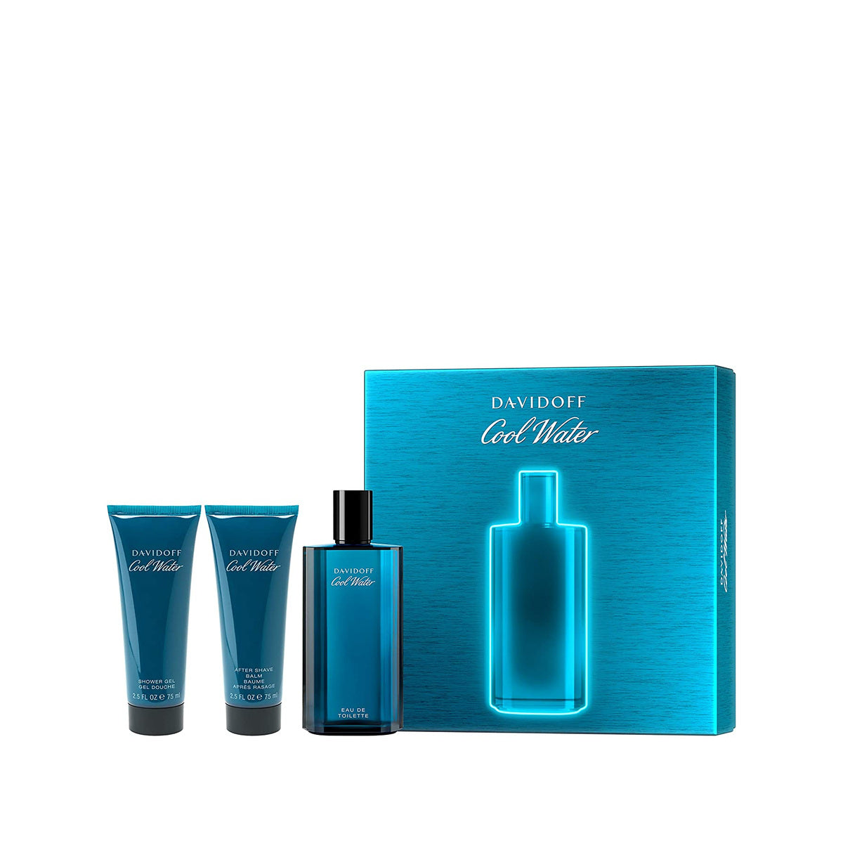 Estuche completo de Cool Water EDT Gift Set for Men (3PC)