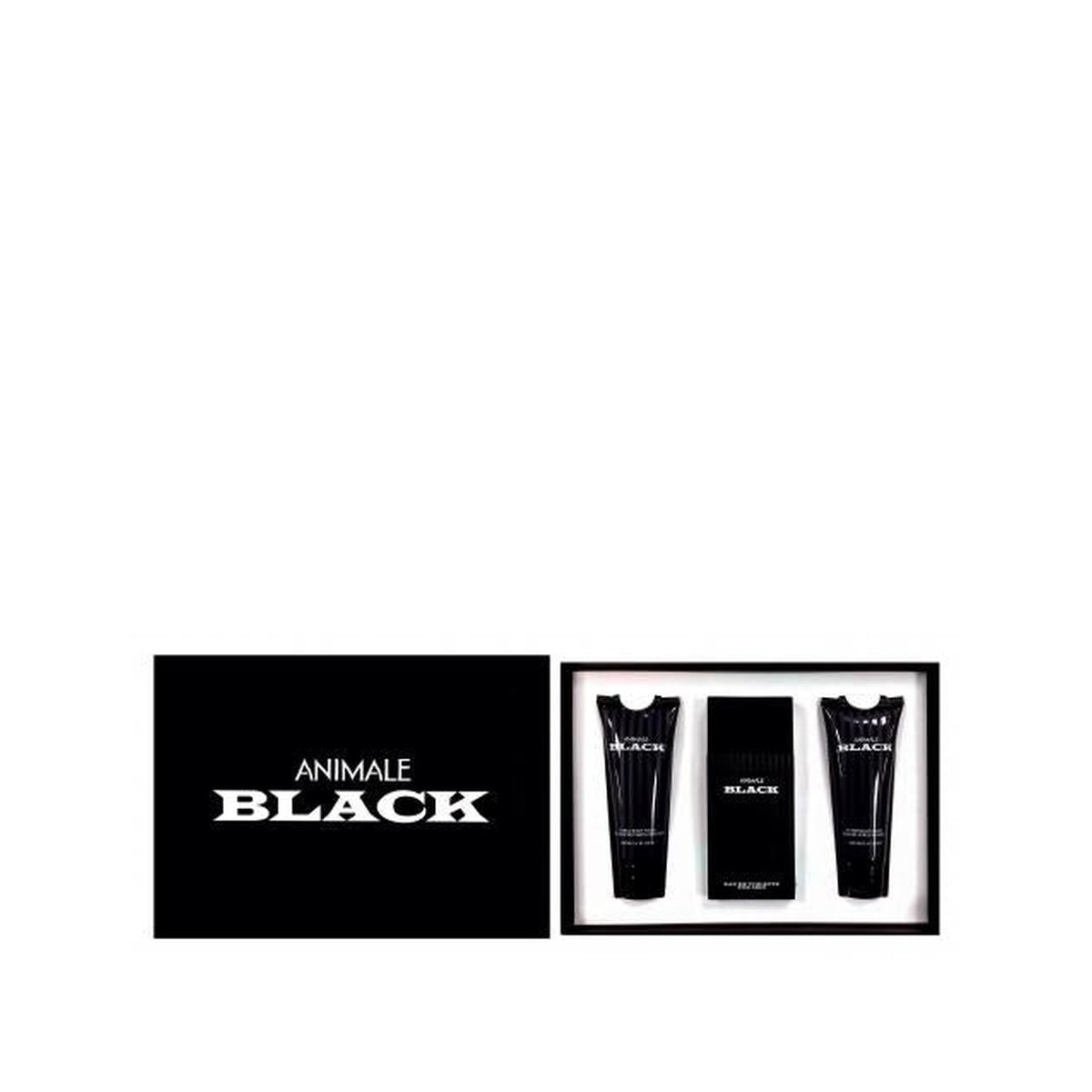 Estuche completo de Animale Black Eau de Toilette for Men Gift Set (3PC)