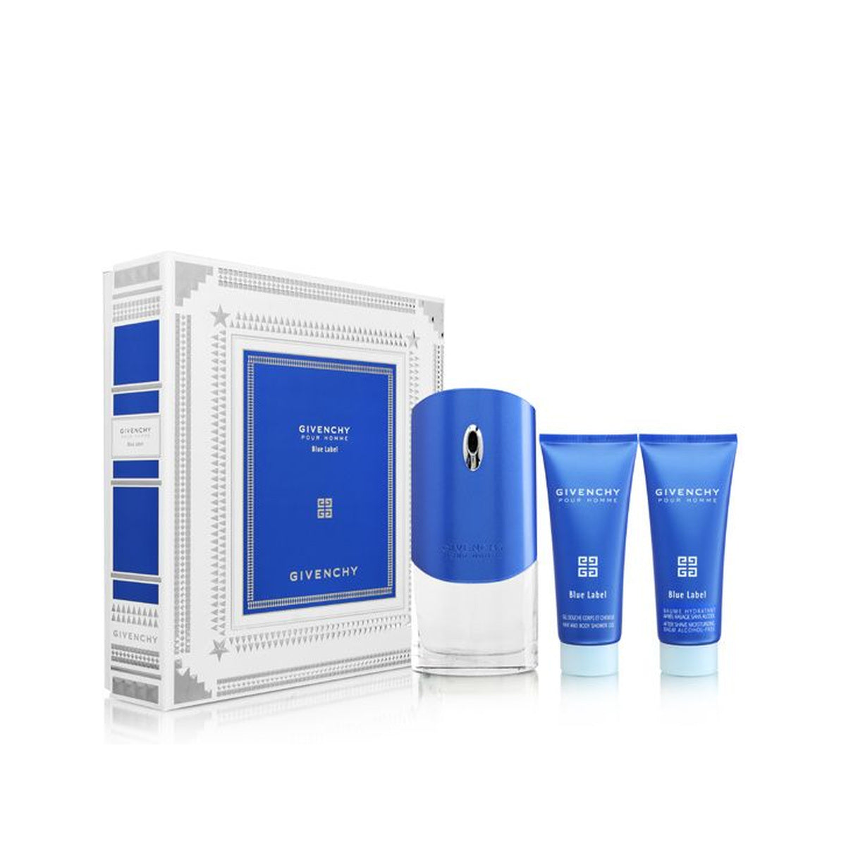 Estuche completo de Givenchy Pour Homme Blue Label EDT Gift Set (3PC)