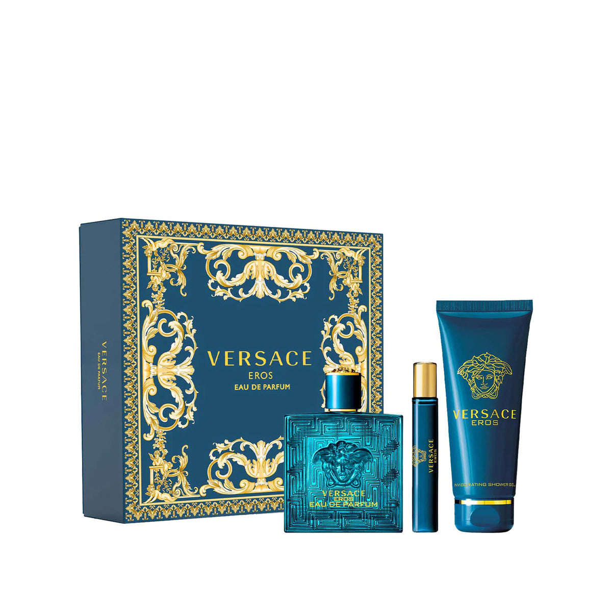 Estuche completo de Versace Eros Eau de Parfum Gift Set for Men (3PC)