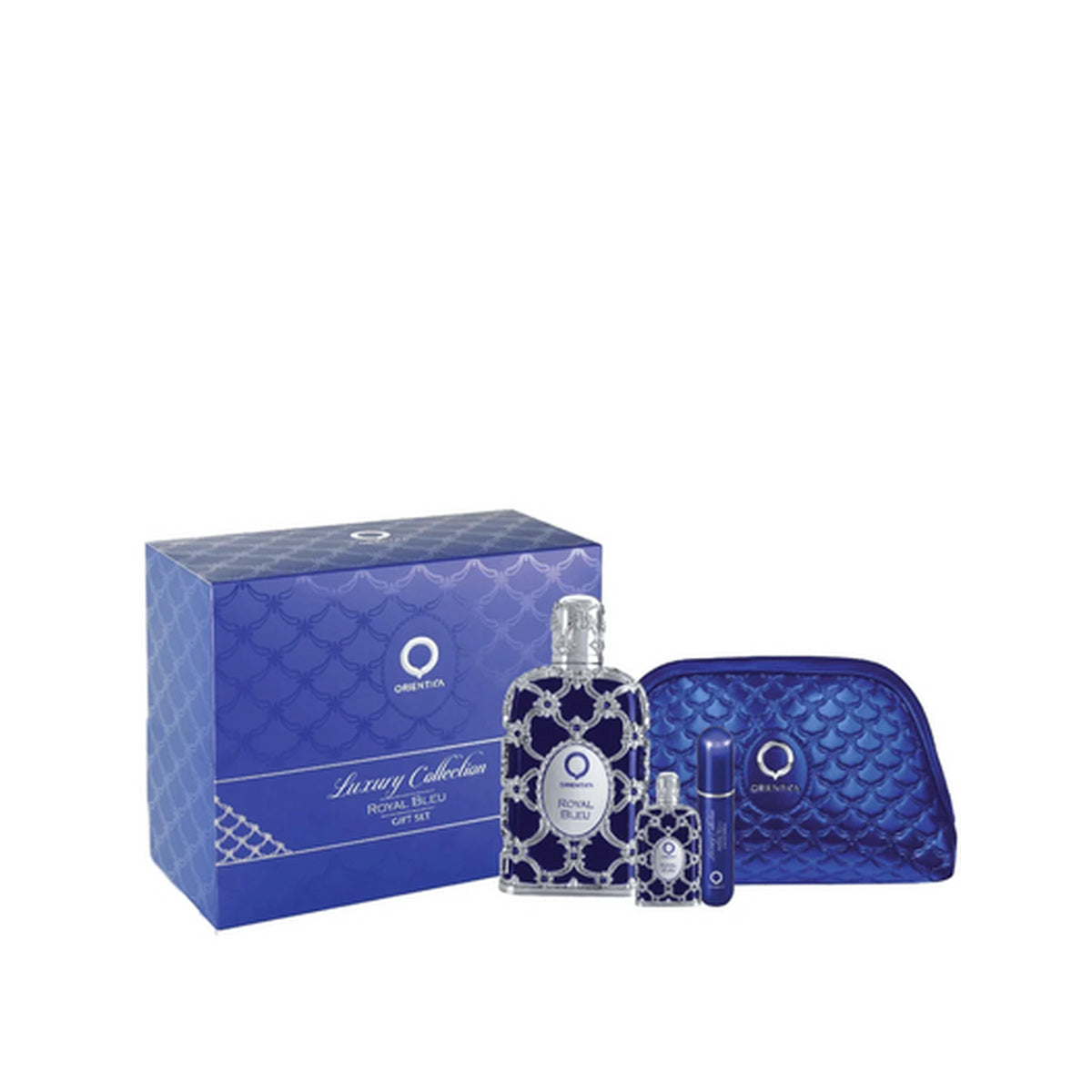 Estuche completo de Orientica Royal Blue EDP Gift Set 4 (PCS) Bag (Unisex)