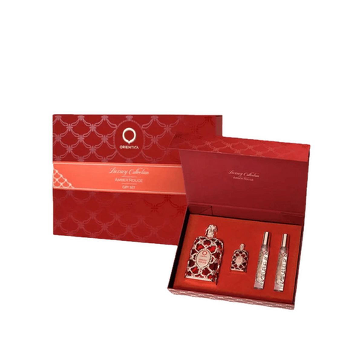 Estuche completo de Orientica Amber Rouge EDP Gift Set 4 (PCS)