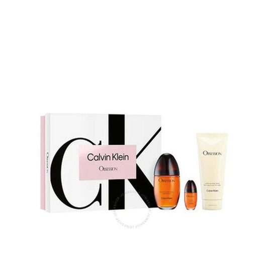 Estuche completo de CK Obsession EDP Gift Set 3PC women