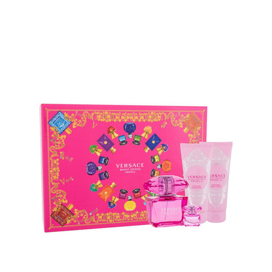 Estuche completo de Versace Bright Crystal Absolu EDP for Women Gift Set (4PC)