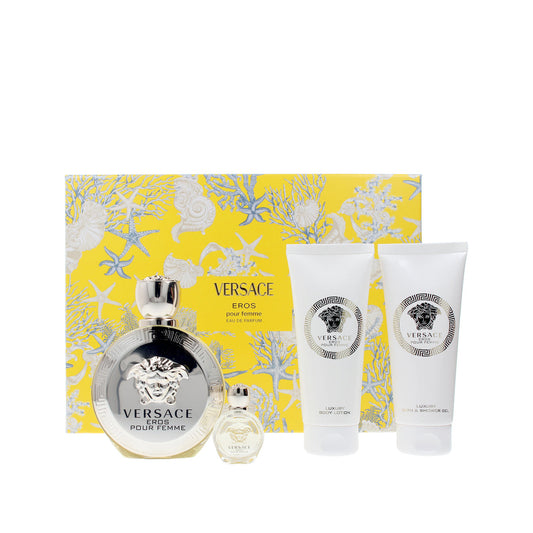 Estuche completo de Versace Eros Femme Eau de Parfum Gift Set for women (4PC)