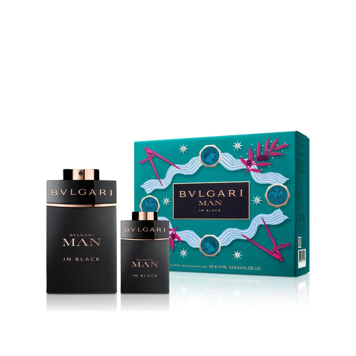 Estuche completo de Bvlgari Man in Black EDP Gift Set (2PC)